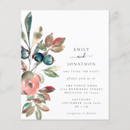 Budget Wasserfarbe Rosa Florals Hochzeitsfeier