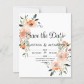 Budget Wasserfarbe Save the Date. Save The Date (Vorderseite)