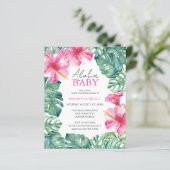 Budget Wasserfarbe Tropische Sommer Babydusche (Stehend Vorderseite)