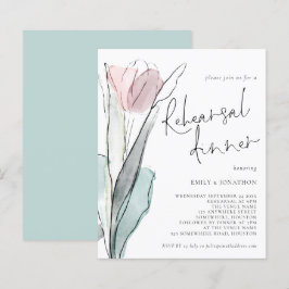 Budget Wasserfarbe Tulip Probe Dinner einladen