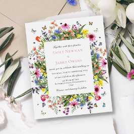 Budget Wasserfarbe Wildblume Hochzeit