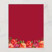 Budget Wasserfarben Blume Hochzeitseinladungen (Rückseite)