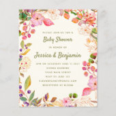 Budget Wasserfarben Blumendusche Foto laden ein (Vorderseite)