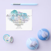 Budget Wasserfarben Brautparty. Einladung Flyer (Einzeln)