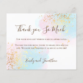 Budget Wasserfarben Foto Hochzeit Vielen Dank