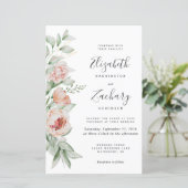 Budget Wasserfarben Frühjahr Einladung (Stehend Vorderseite)