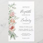 Budget Wasserfarben Frühjahr Einladung (Vorderseite)