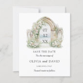 Budget-Wasserfarben-Location-Hochzeit-Sparen Sie d (Vorderseite)