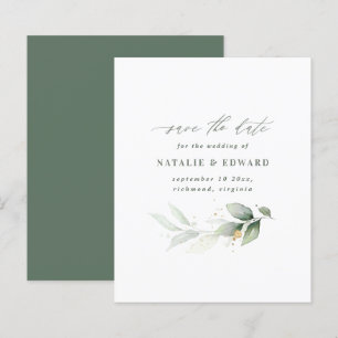 Budget Wasserfarbene Hochzeit speichern das Datum