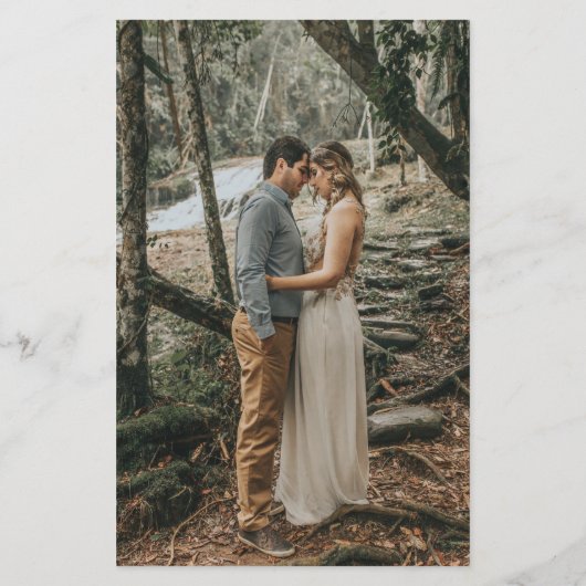 Budget Wasserfarbengebirge Kiefer Save the Date (Rückseite)