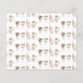 Budget Wasserfarbgetränke Bachelorette Wochenende (Rückseite)