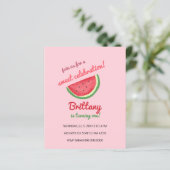 Budget Wassermelone Sommer Geburtstagsparty Einlad (Stehend Vorderseite)