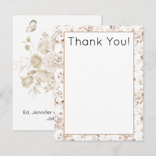 Budget, Watercolor Boho Baby Shower Danke Mitteilungskarte