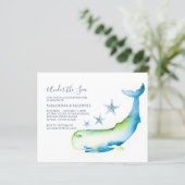 Budget Watercolor Boy Babydusche unter dem Meer (Stehend Vorderseite)