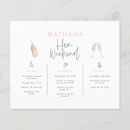 Budget Watercolor Champagner am Wochenende 3 Tage Flyer