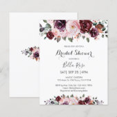 Budget Watercolor Fall Brautparty einladen (Vorne/Hinten)