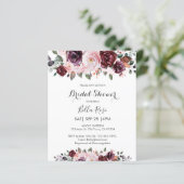 Budget Watercolor Fall Brautparty einladen (Stehend Vorderseite)