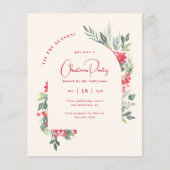 Budget Watercolor Foliage Arch Weihnachtsgeschenk  (Vorderseite)