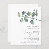 Budget Watercolor Foliage Wedding Abend Party (Vorne/Hinten)