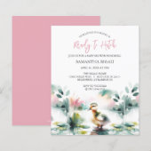 Budget Watercolor Girl Baby Duck Thema (Vorne/Hinten)