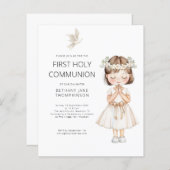 Budget Watercolor Girl First Heilige Kommune Weiß (Vorne/Hinten)