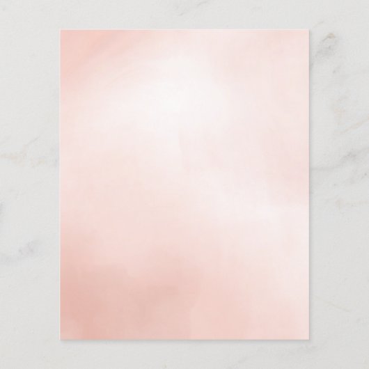 Budget Watercolor Giro Bachelorette Wochenende (Rückseite)