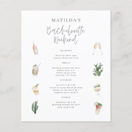 Budget Watercolor Giro Bachelorette Wochenende