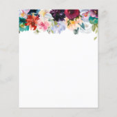 Budget Watercolor Hochzeit Einladung. Einladung (Rückseite)