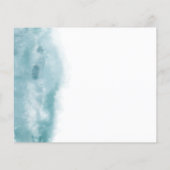 Budget Watercolor Hochzeit Einladung. Flyer (Hinten)