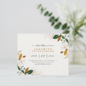Budget Watercolor Magnolia Floral Brautparty (Stehend Vorderseite)