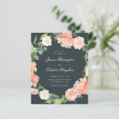 Budget Watercolor Peonies & Eukalyptus Wedding (Stehend Vorderseite)