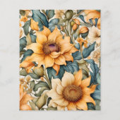 Budget Watercolor Sonnenblumenhochzeit (Rückseite)