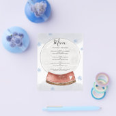 Budget Watercolor WEDDING MENU. Flyer (Einzeln)