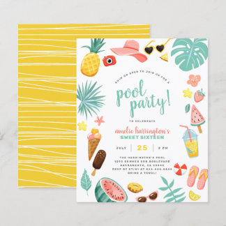 Budget Watermelon, Ananas & Tropical Pool Party