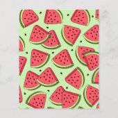 Budget Watermelon Babydusche Danke Karte (Rückseite)