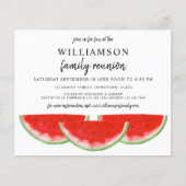 Budget Watermelon Family Wiedersehen Einladung (Vorderseite)