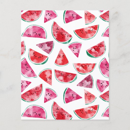 Budget Watermelon Kinderdusche Einladung (Rückseite)