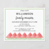 Budget Watermelon Summer Family Wiedersehen Einlad (Vorderseite)