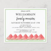 Budget Watermelon Summer Family Wiedersehen Einlad (Vorderseite)