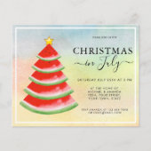 Budget Watermelon Weihnachten im Juli Party Einlad (Vorderseite)