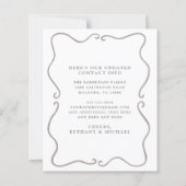 Budget We Have Moved Blush Roses New Address Card (Rückseite)