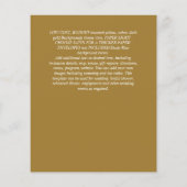 BUDGET WEDD RETT DATES Gold Glitzer Geometric Flyer (Hinten)