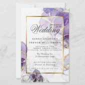 Budget Wedd Wild Wisteria Abstrakt Fluid Ink (Vorderseite)