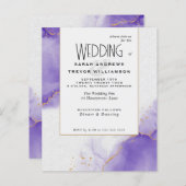 Budget Wedding Abstrakt Amethyst Skies (Vorne/Hinten)