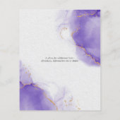 Budget Wedding Abstrakt Amethyst Skies (Rückseite)