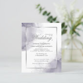 Budget Wedding Abstrakt Dusty Plum Silver (Stehend Vorderseite)