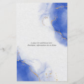 Budget Wedding Abstrakt Royal Blue Skies (Rückseite)