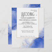 Budget Wedding Abstrakt Royal Blue Skies (Vorne/Hinten)