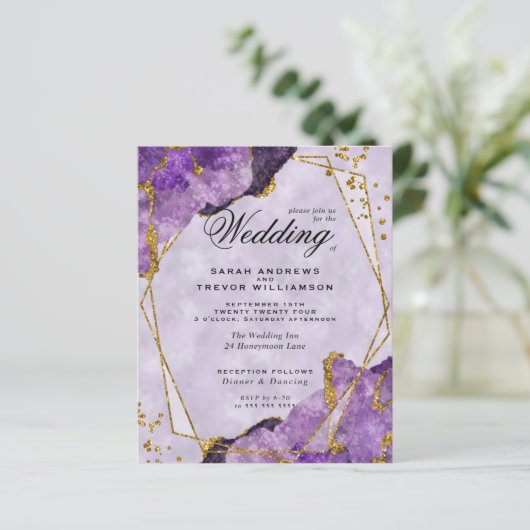 Budget Wedding Amethyst Gemstone Crystals (Stehend Vorderseite)