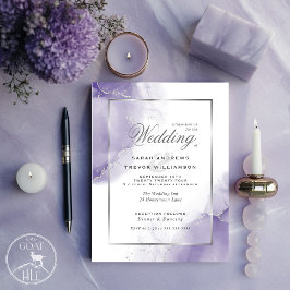 Budget Wedding Amethyst Lila Silver Abstrakt
